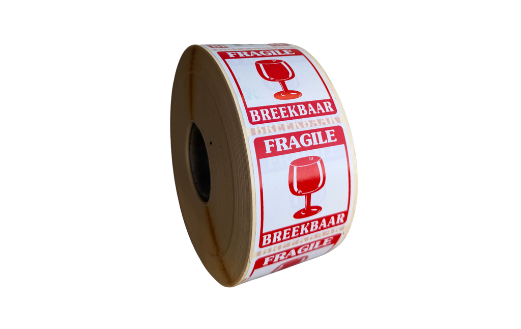 Stickers 'breekbaar' (per 10)